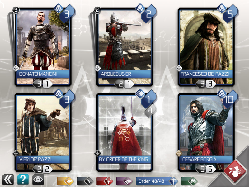 Illustration for article titled Assassin's Creed Recollection Brings Deep Card-Based Strategy Assassination to the iPad